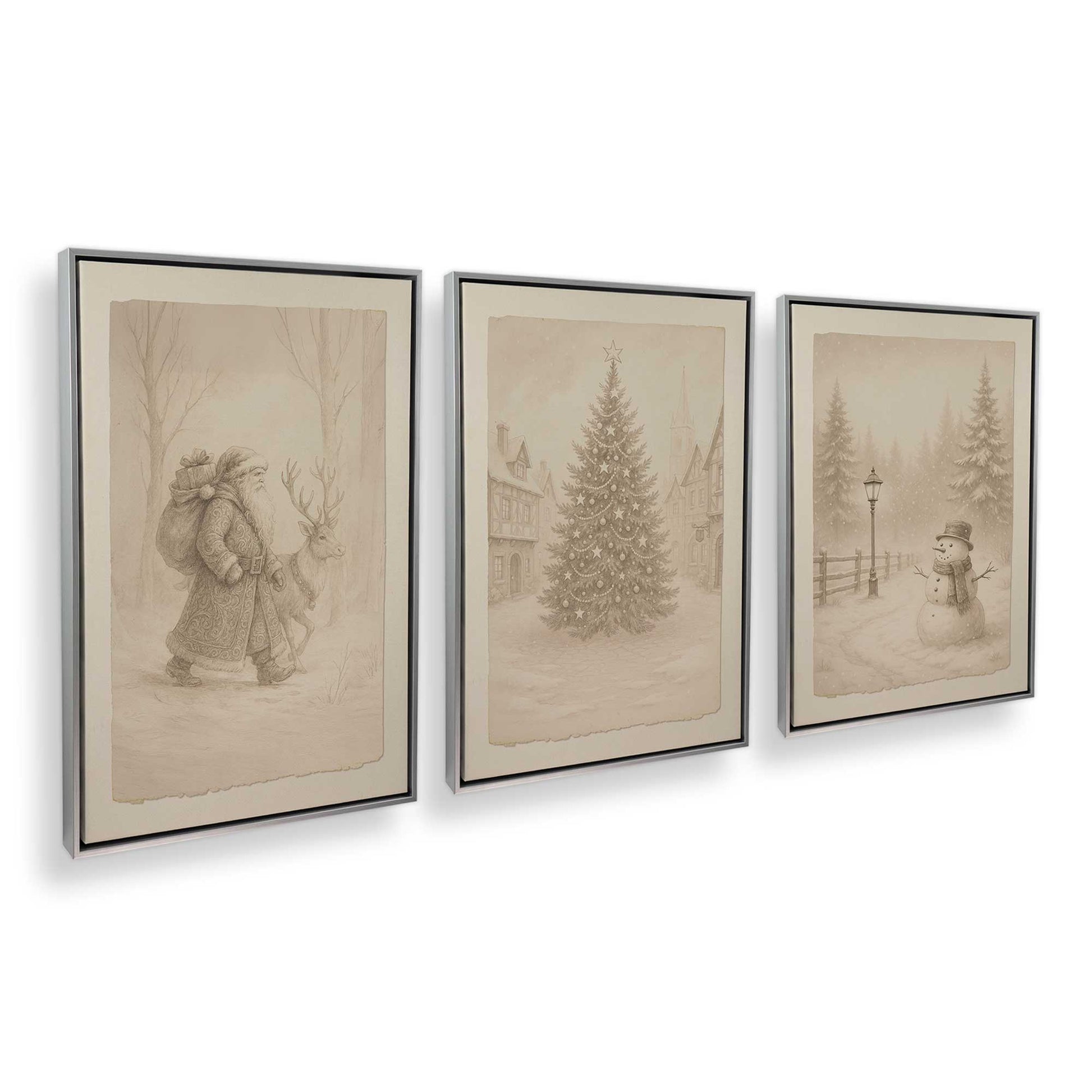 [Color:Polished Chrome], Picture of art in a Polished Chrome frame at an angle