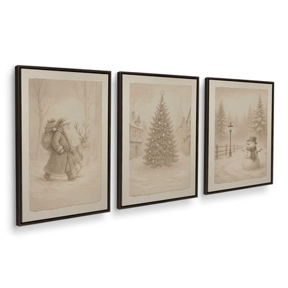 [Color:Espresso], Picture of art in an Espresso frame at an angle