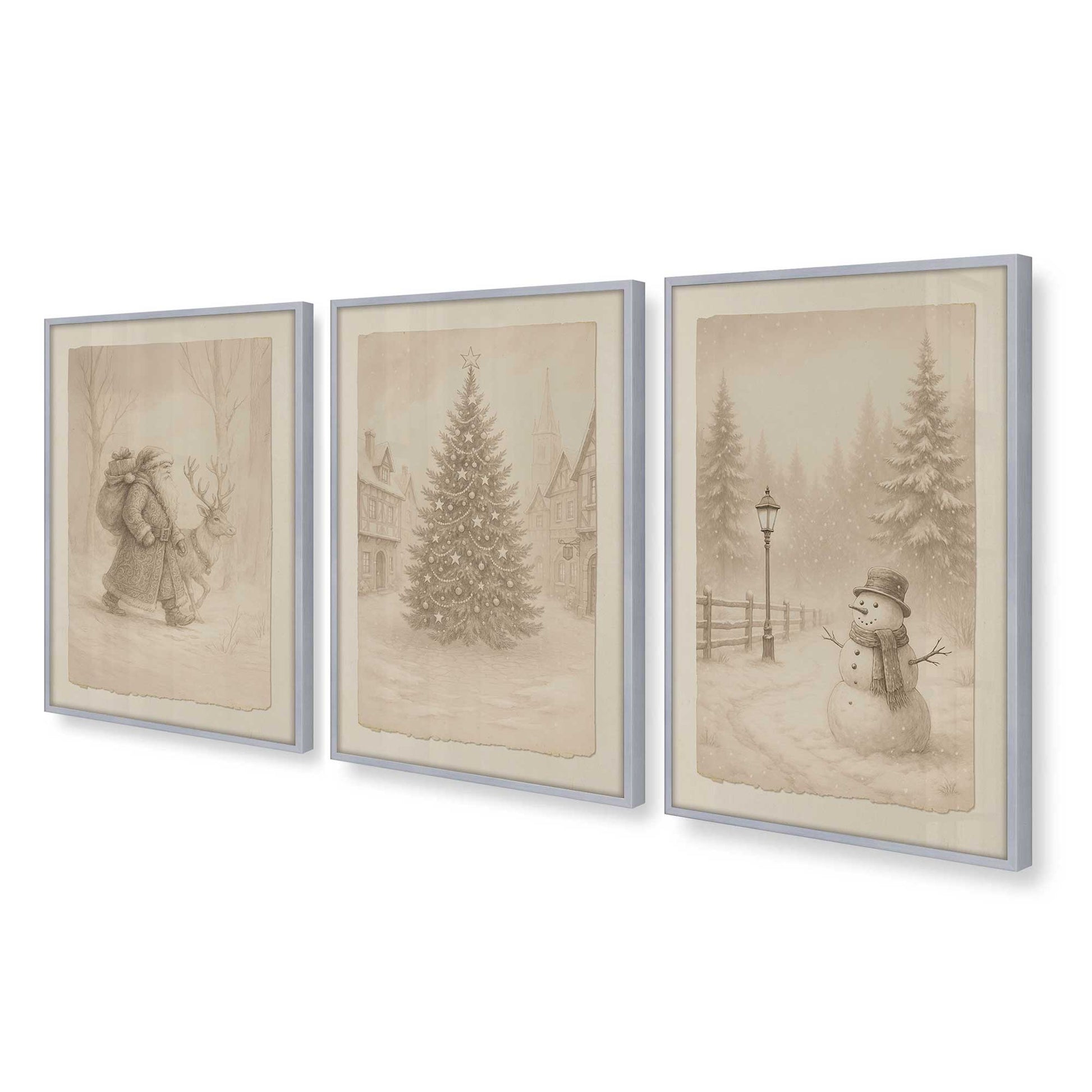 [Color:Polished Chrome], Picture of art in a Polished Chrome frame at an angle