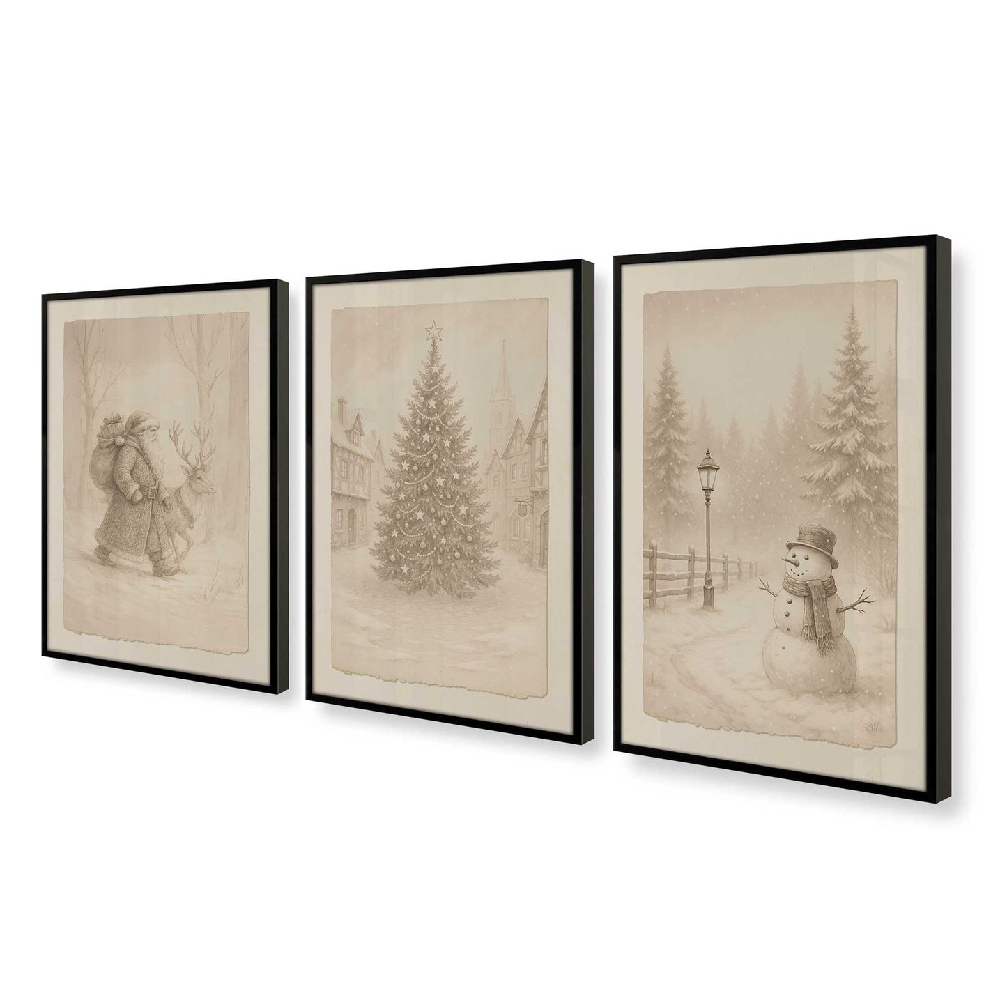 [Color:Satin Black], Picture of art in a Satin Black frame at an angle