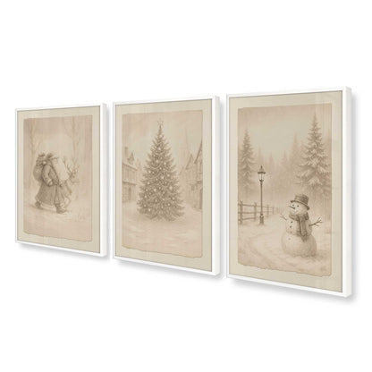 [Color:Opaque White], Picture of art in an Opaque White frame at an angle