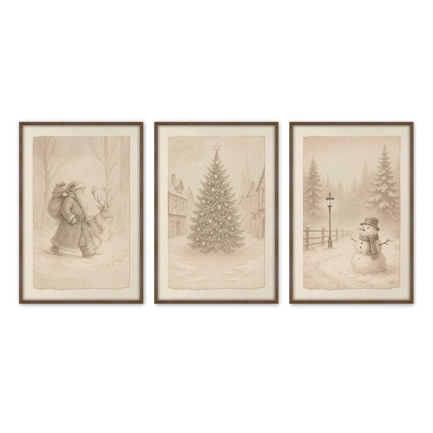 [Color:Walnut], Picture of art in a Walnut frame