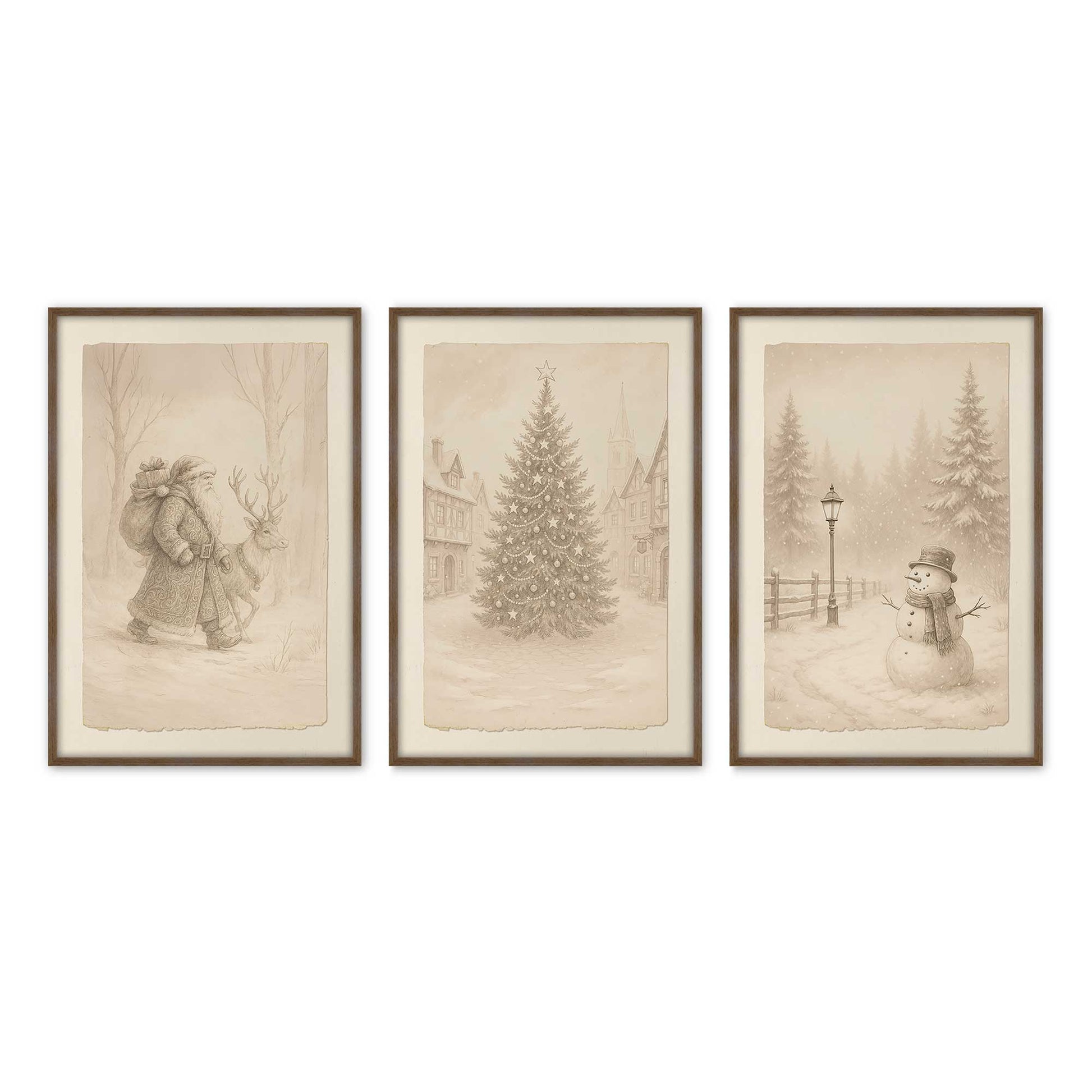 [Color:Walnut], Picture of art in a Walnut frame