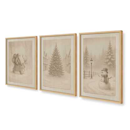 [Color:American Maple], Picture of art in an American Maple frame at an angle
