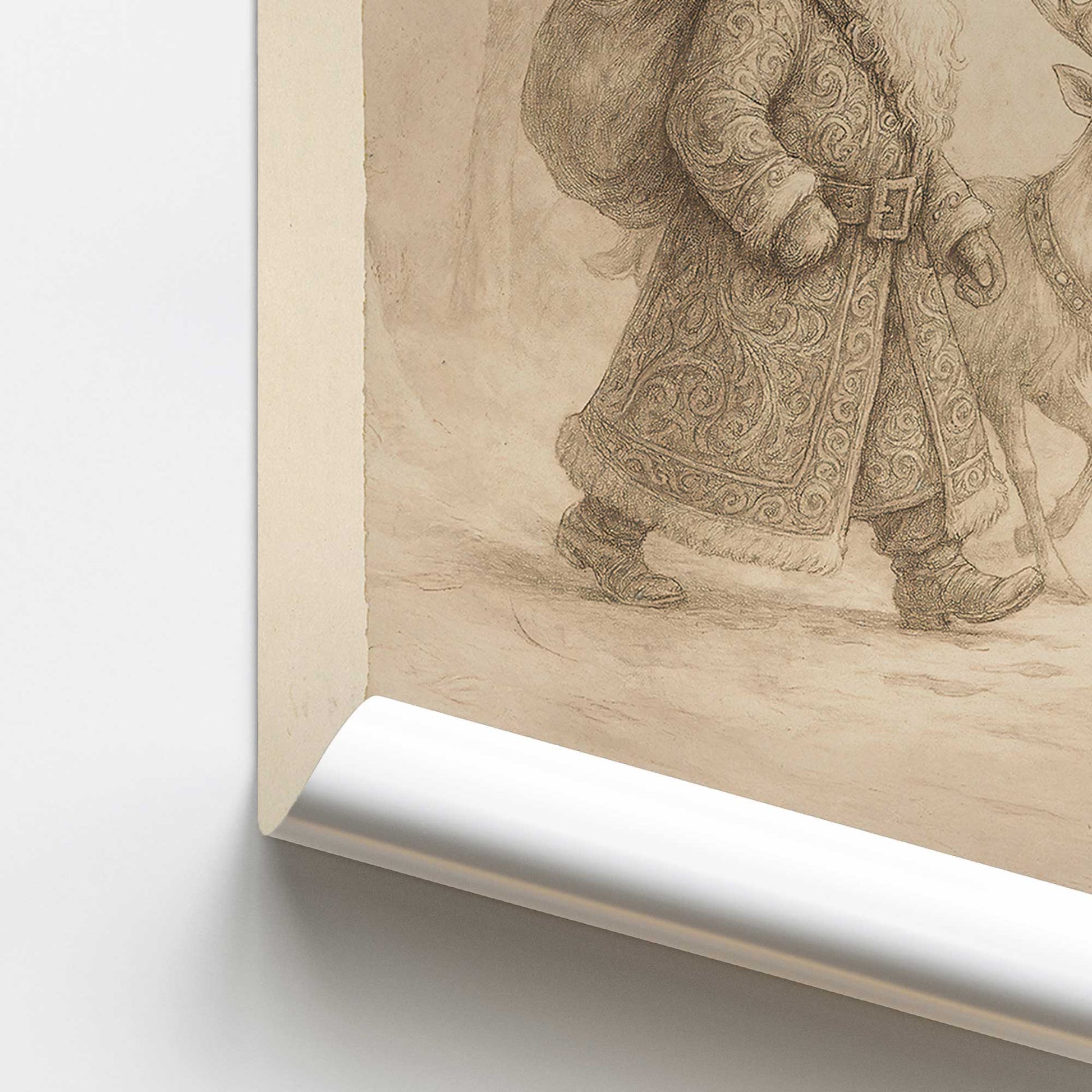 [color:Rolled Print], Picture of close up of art