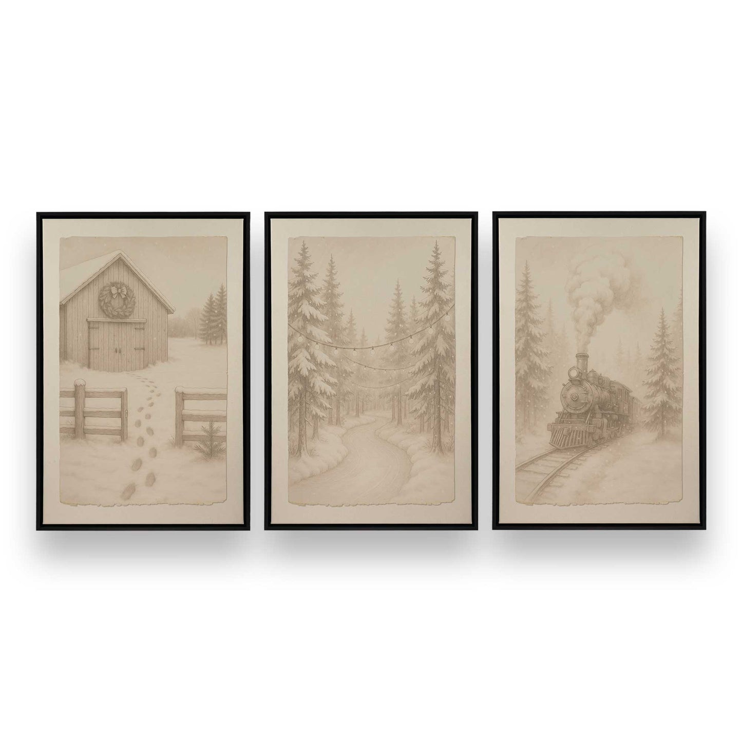 [Color:Satin Black], Picture of art in a Satin Black frame