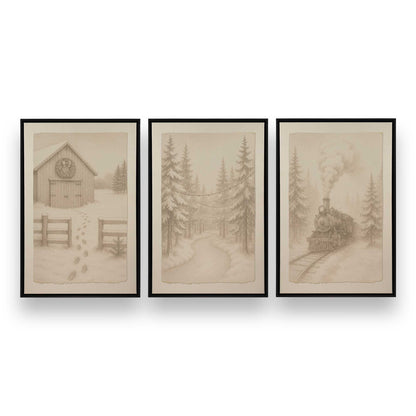 [Color:Satin Black], Picture of art in a Satin Black frame