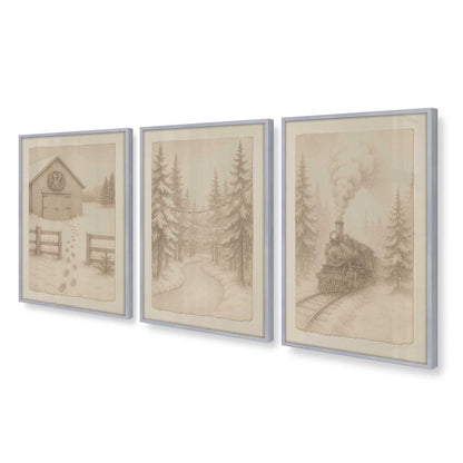 [Color:Polished Chrome], Picture of art in a Polished Chrome frame at an angle