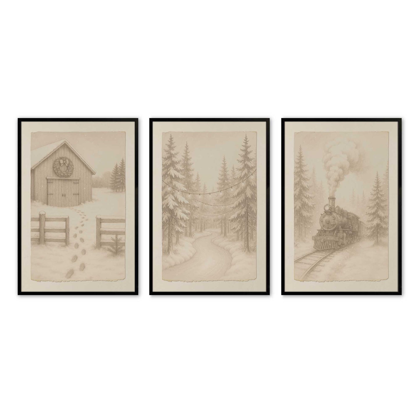 [Color:Satin Black], Picture of art in a Satin Black frame