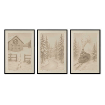 [Color:Satin Black], Picture of art in a Satin Black frame