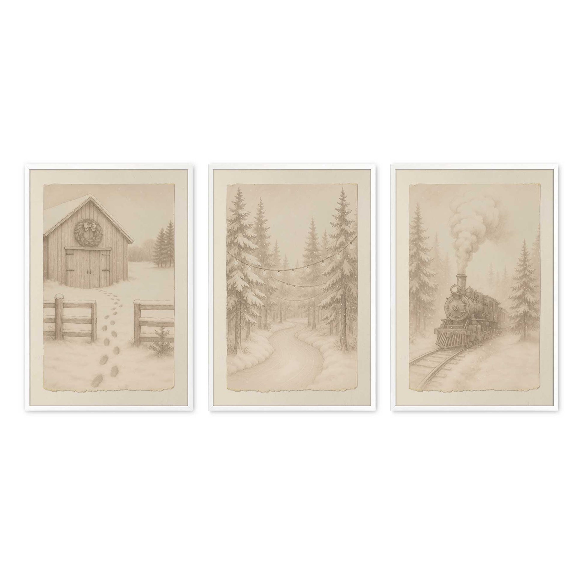 [Color:Opaque White], Picture of art in an Opaque White frame