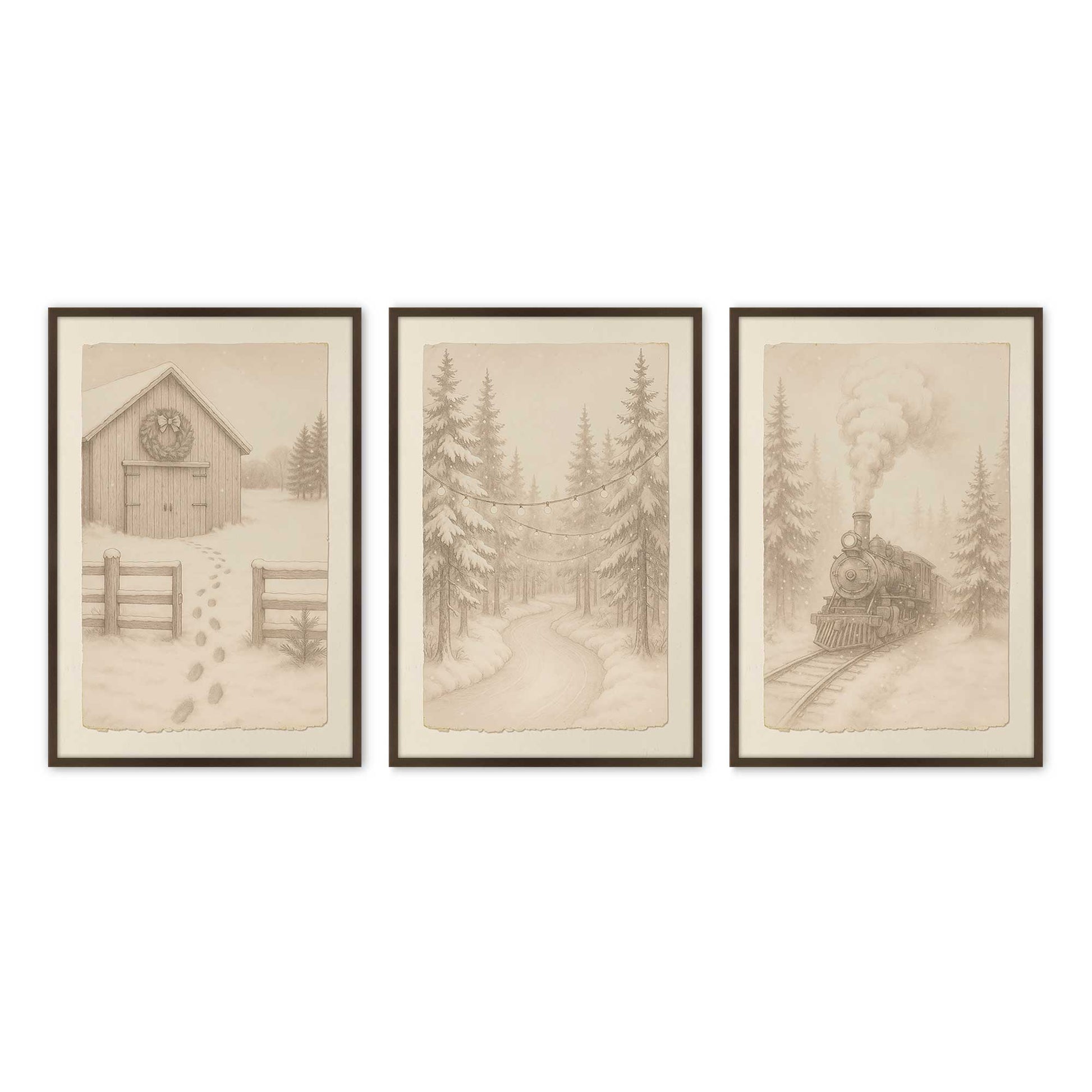 [Color:Belvinder Brown], Picture of art in a Belvinder Brown frame