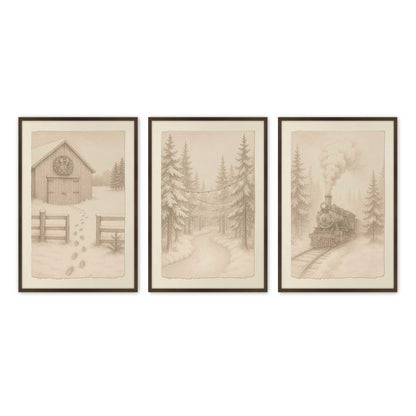 [Color:Belvinder Brown], Picture of art in a Belvinder Brown frame