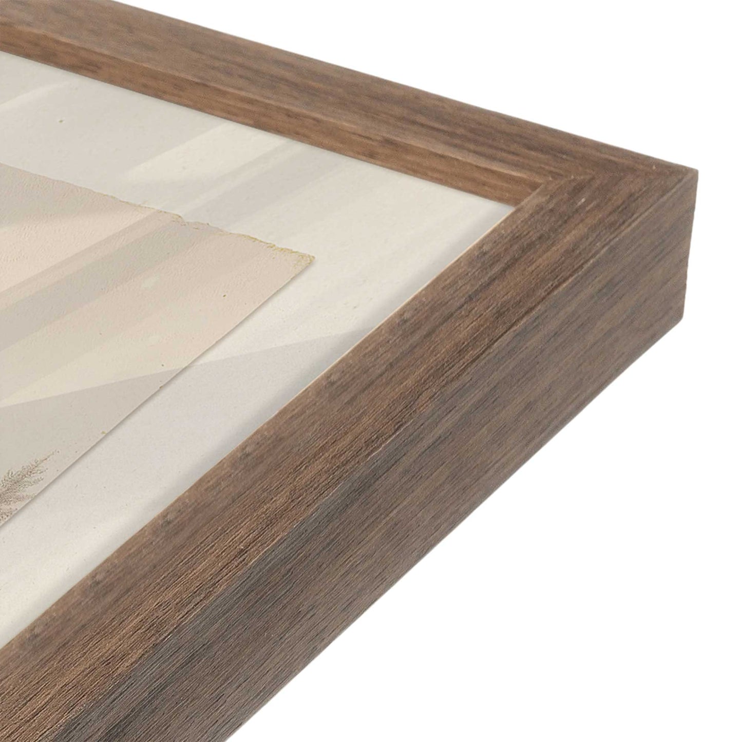 [Color:Walnut], Picture of art in a Walnut frame of the corner