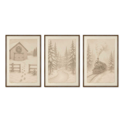 [Color:Walnut], Picture of art in a Walnut frame