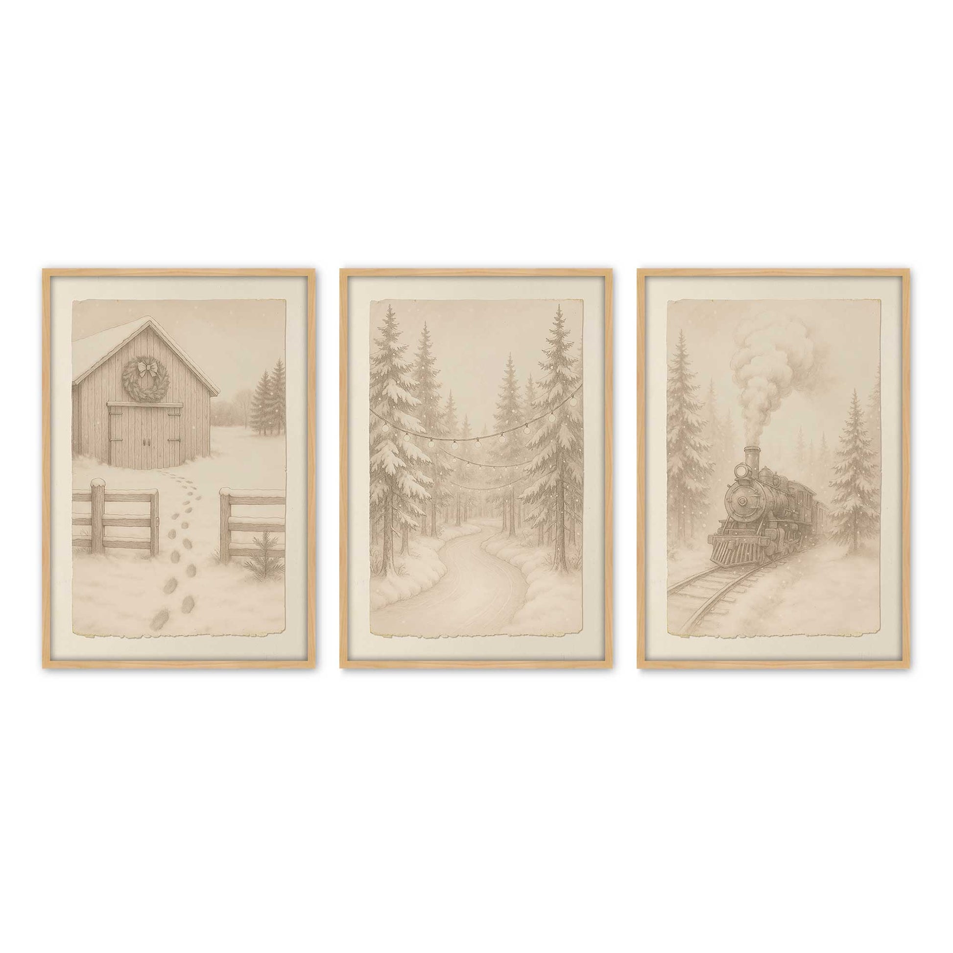 [Color:American Maple], Picture of art in an American Maple frame