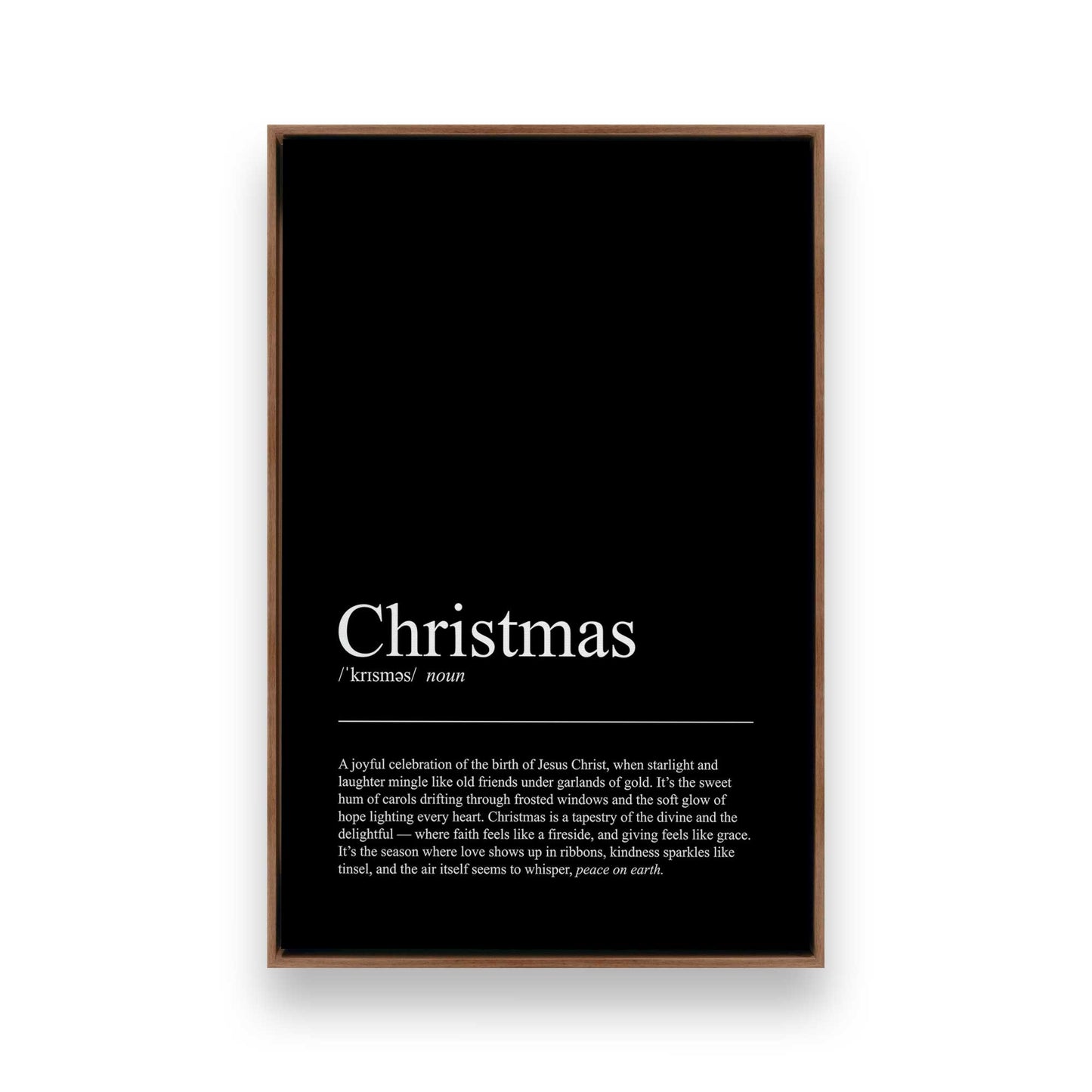 [Color:Walnut], Picture of art in a Walnut frame