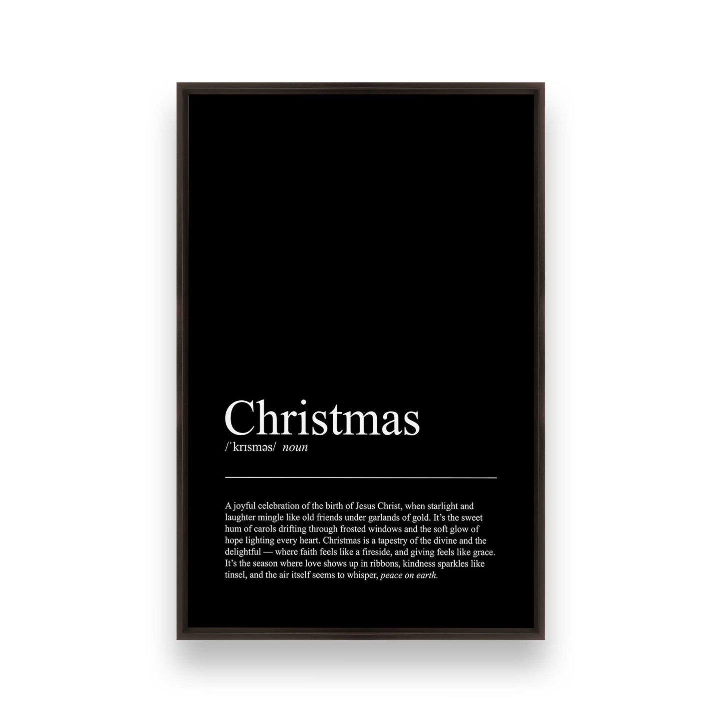 [Color:Espresso], Picture of art in a Espresso frame