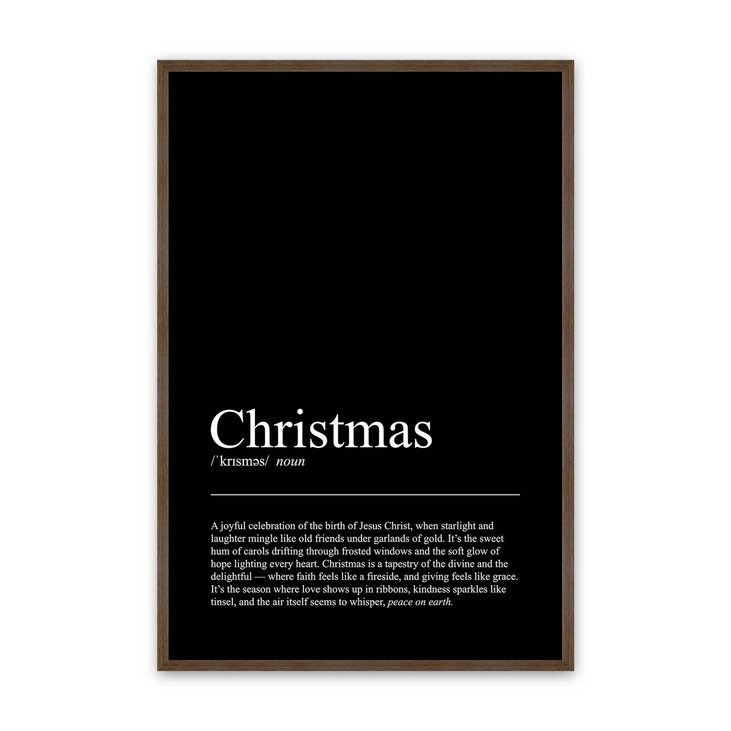 [Color:Walnut], Picture of art in a Walnut frame