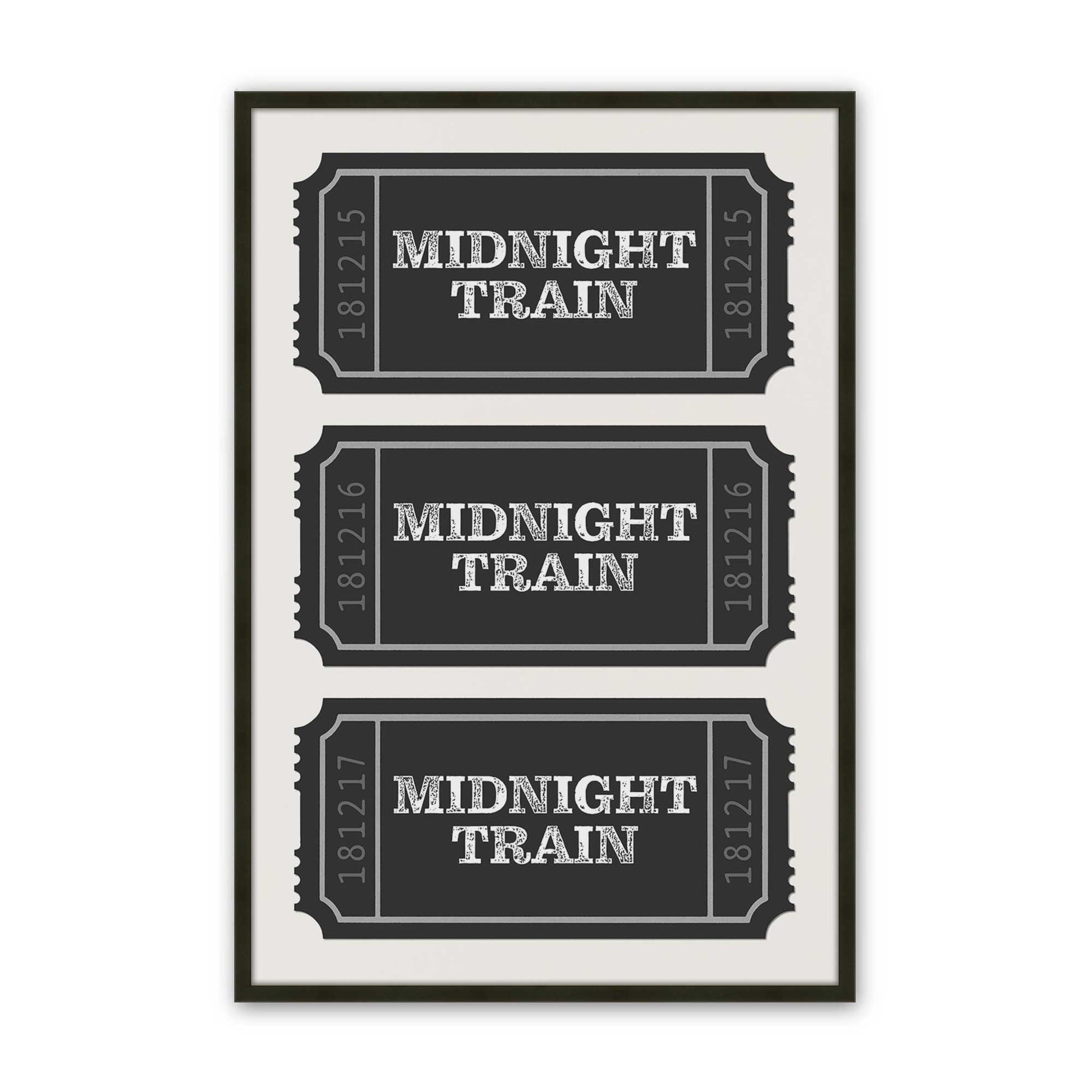 [Color:Satin Black], Picture of art in a Satin Black frame