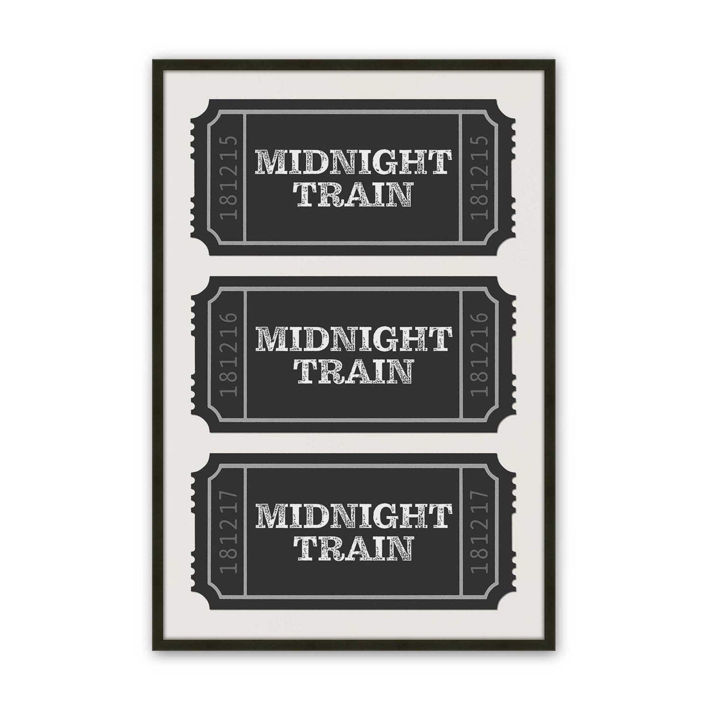 [Color:Satin Black], Picture of art in a Satin Black frame