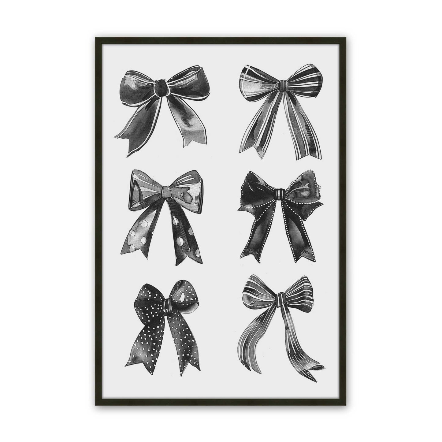 [Color:Satin Black], Picture of art in a Satin Black frame