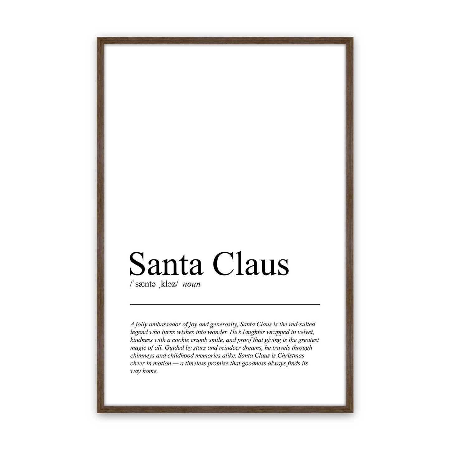 [Color:Walnut], Picture of art in a Walnut frame