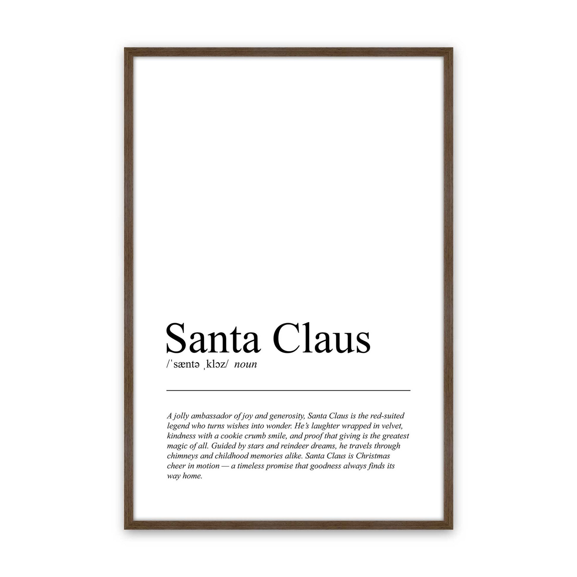 [Color:Walnut], Picture of art in a Walnut frame