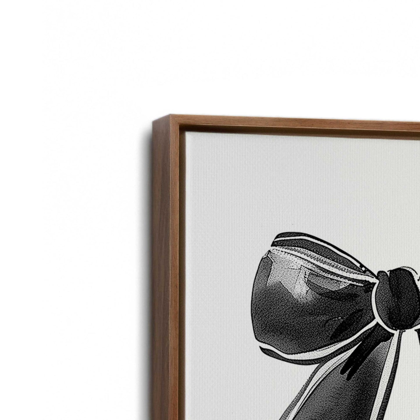 [Color:Walnut], Picture of the corner of the art