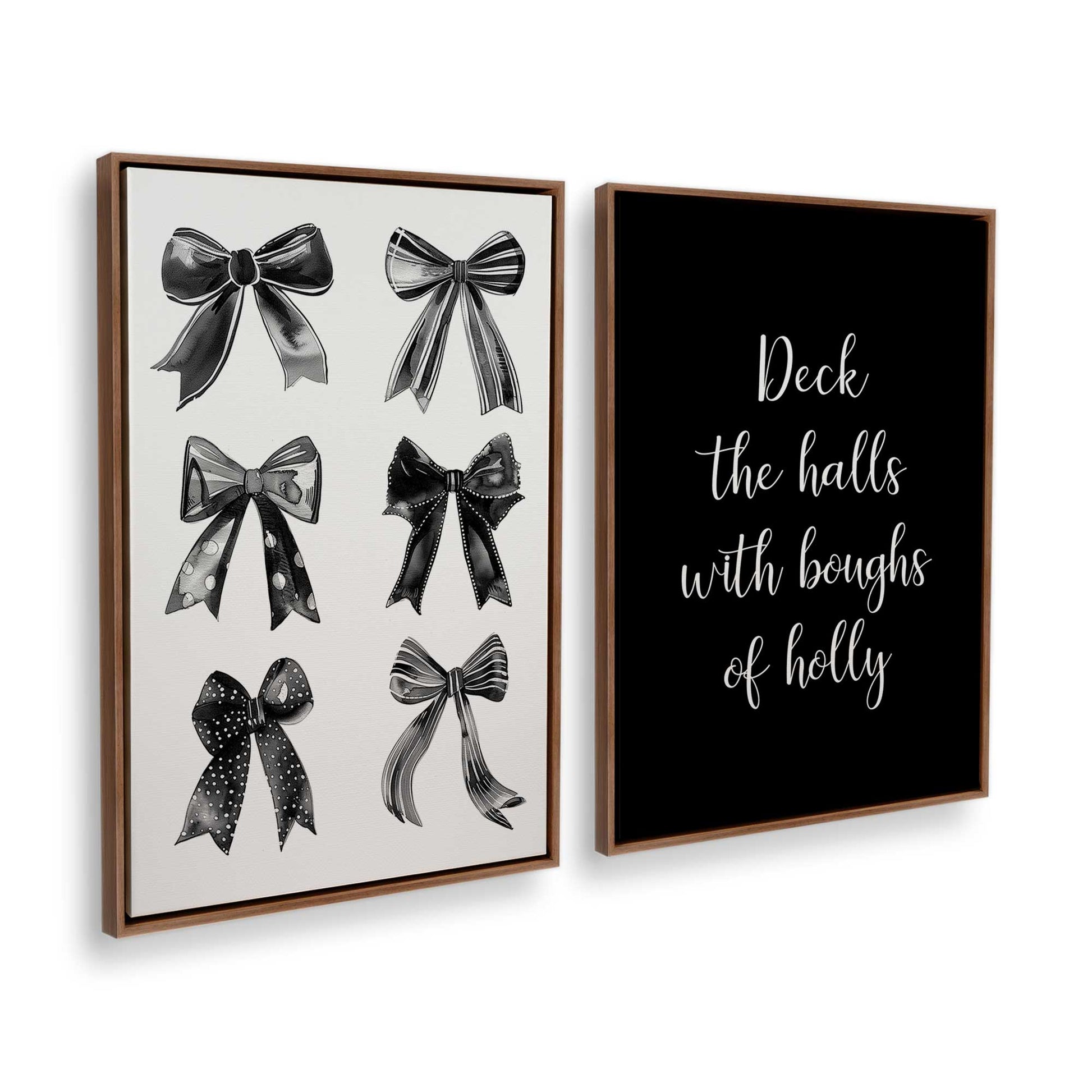 [Color:Walnut], Picture of art in a Walnut frame at an angle