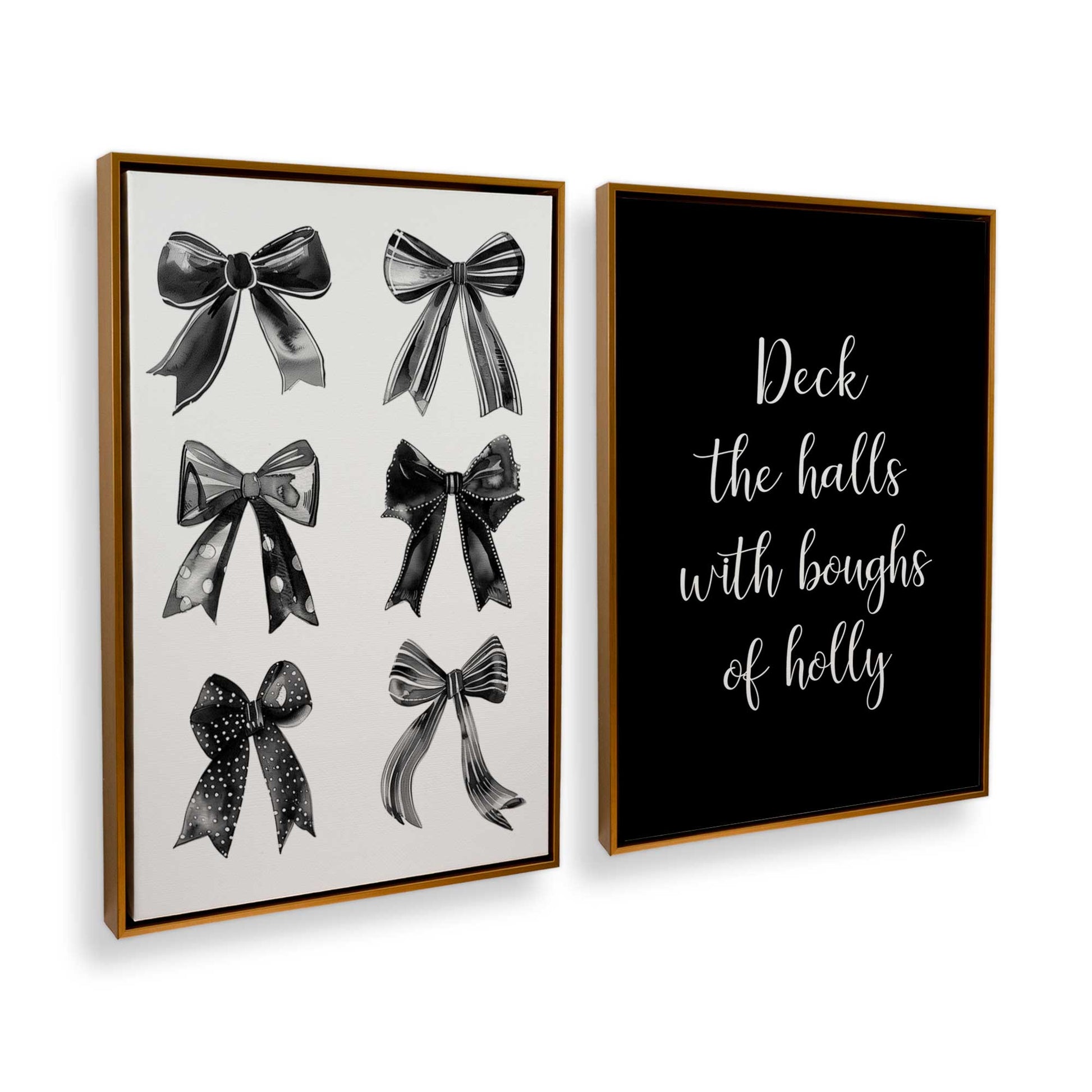 [Color:Polished Gold], Picture of art in a Polished Gold frame at an angle