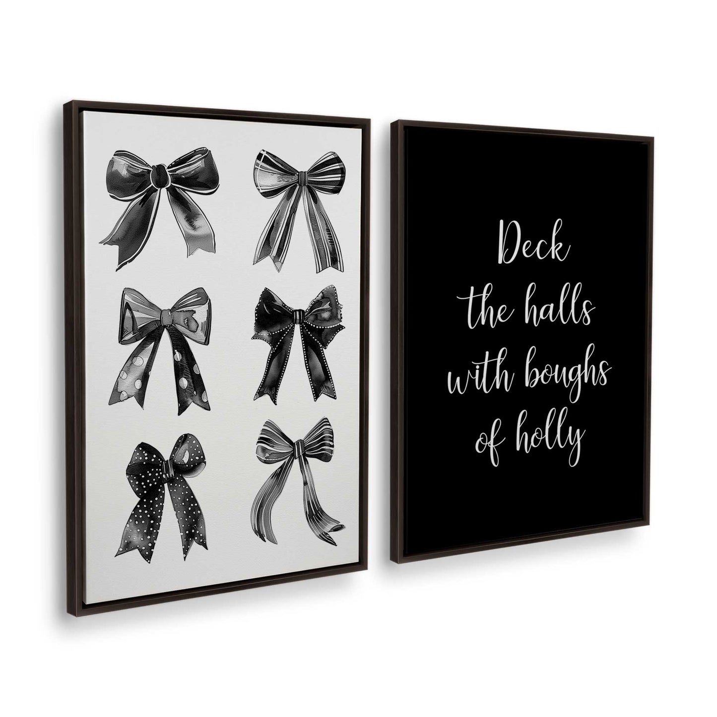 [Color:Espresso], Picture of art in a Espresso frame at an angle