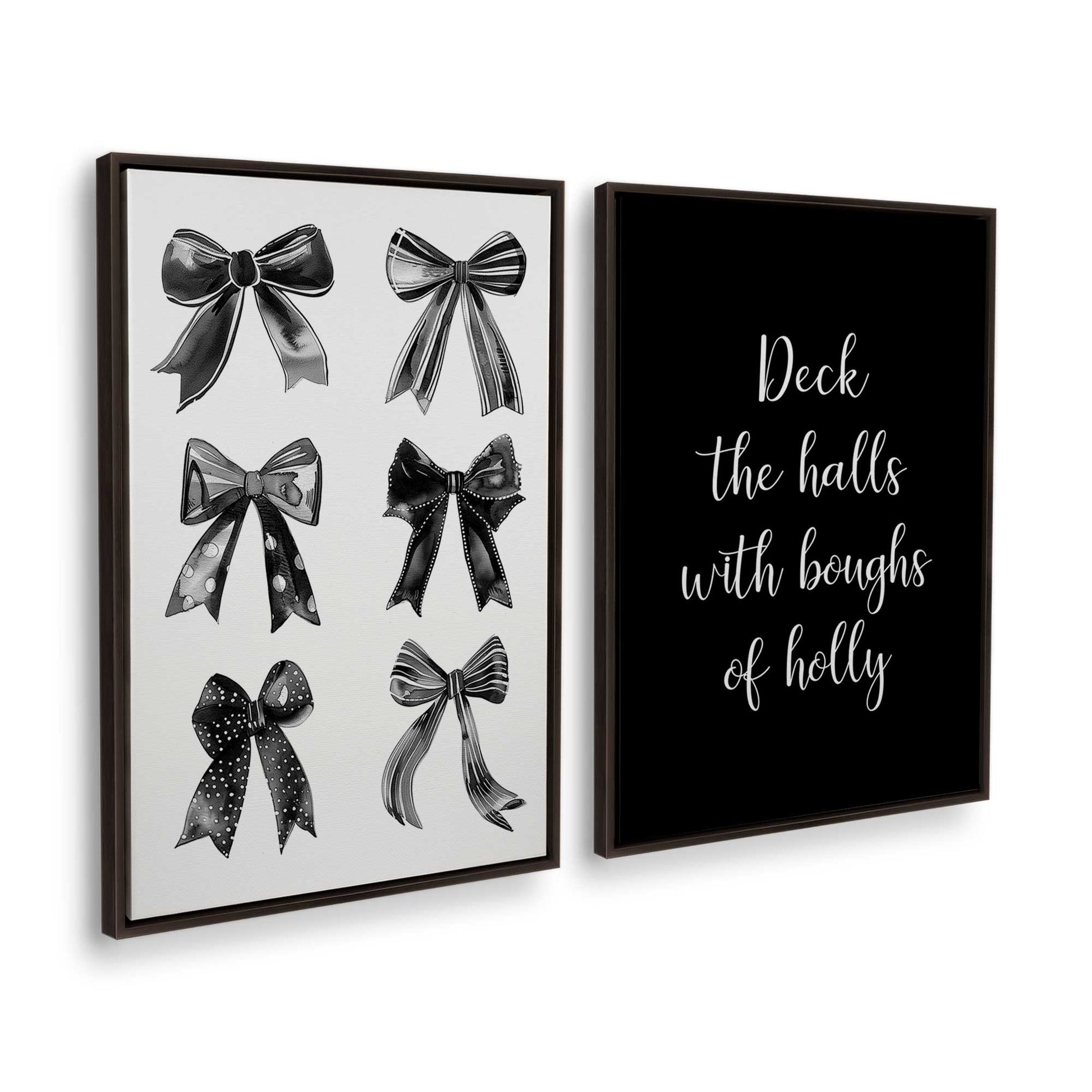 [Color:Espresso], Picture of art in a Espresso frame at an angle