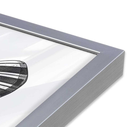 [Color:Polished Chrome], Picture of art in a Polished Chrome frame of the corner