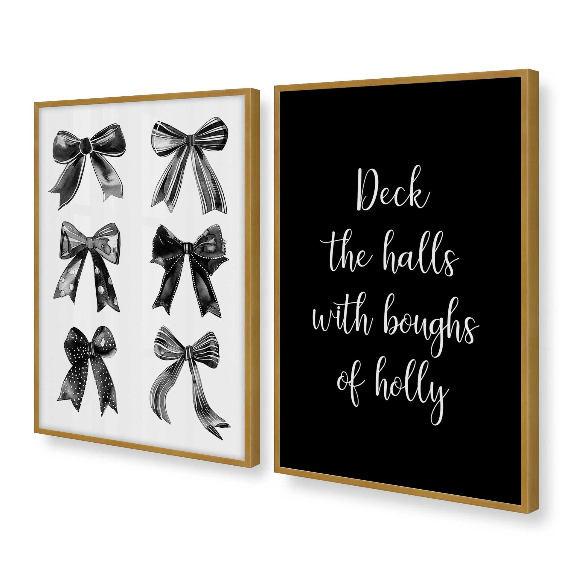 [Color:Polished Gold], Picture of art in a Polished Gold frame at an angle