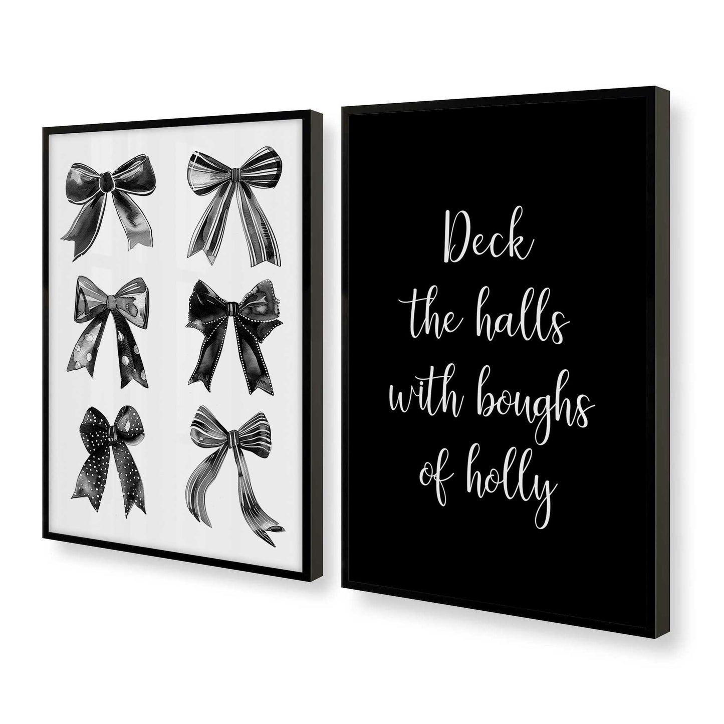 [Color:Satin Black], Picture of art in a Satin Black frame at an angle