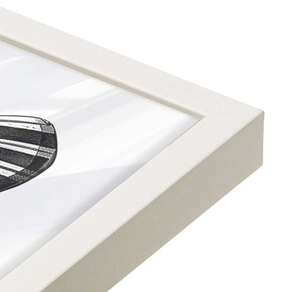 [Color:Opaque White], Picture of art in a Opaque White frame of the corner