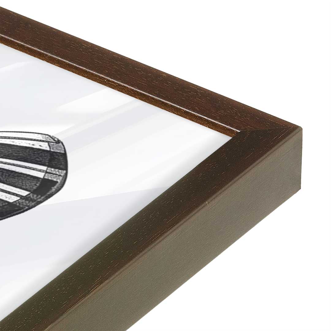 [Color:Belvinder Brown], Picture of art in a Belvinder Brown frame of the corner