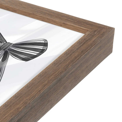 [Color:Walnut], Picture of art in a Walnut frame of the corner