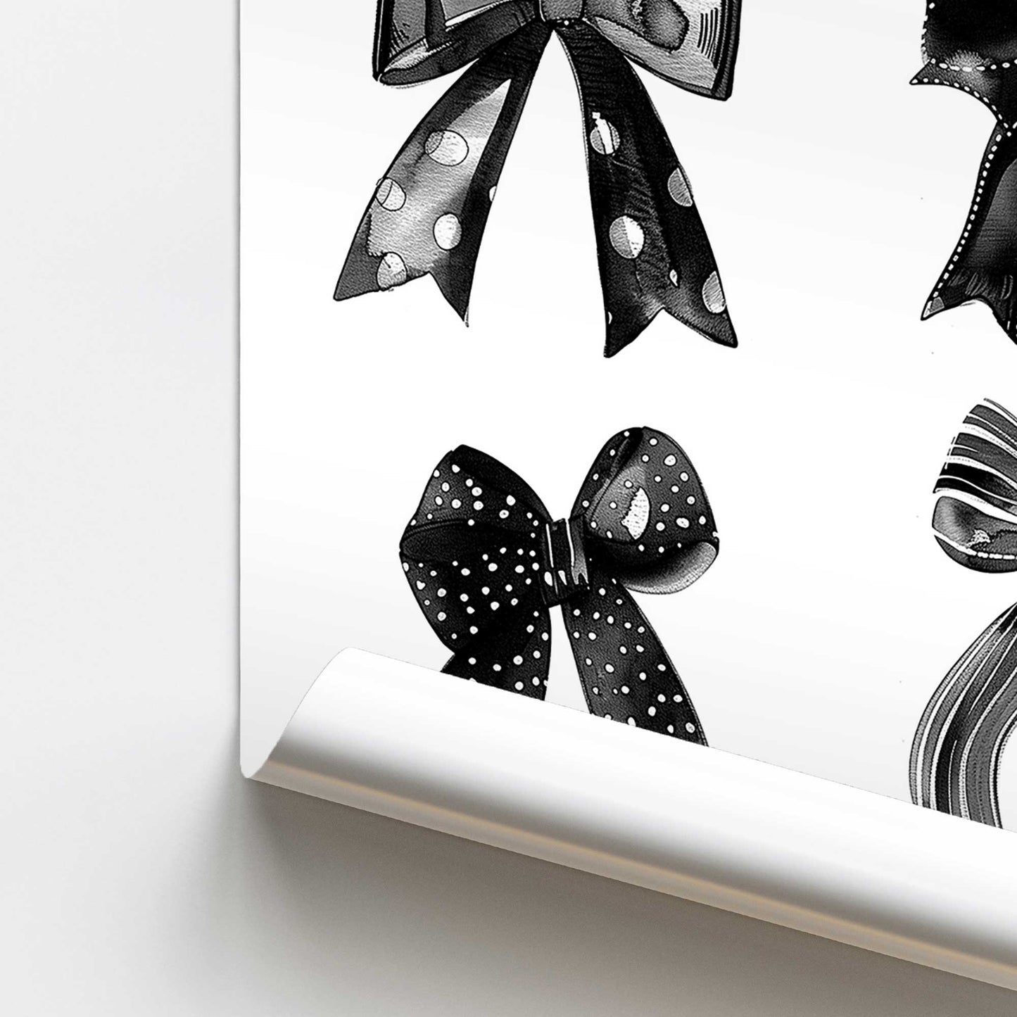 [color:Rolled Print], Picture of close up of art