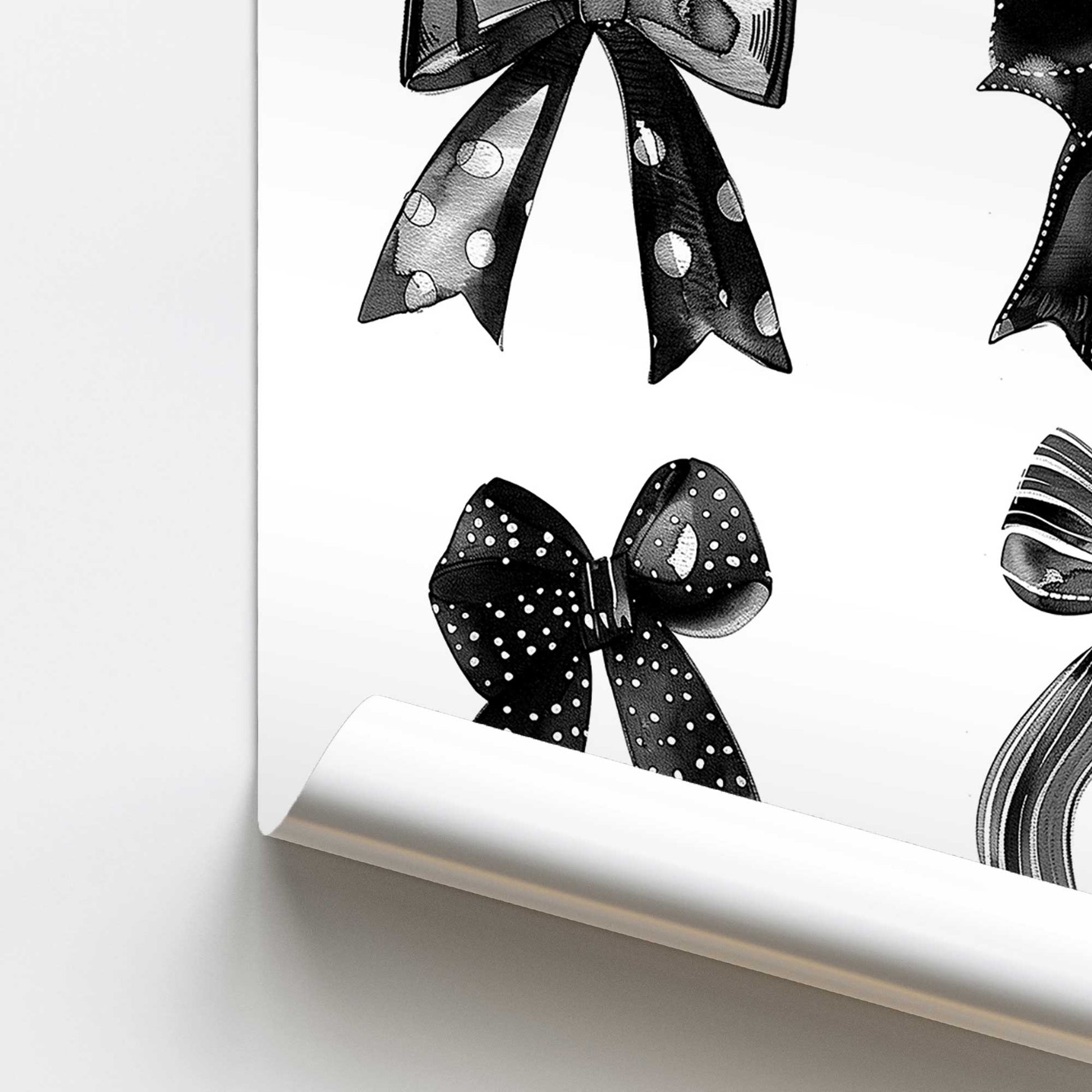 [color:Rolled Print], Picture of close up of art