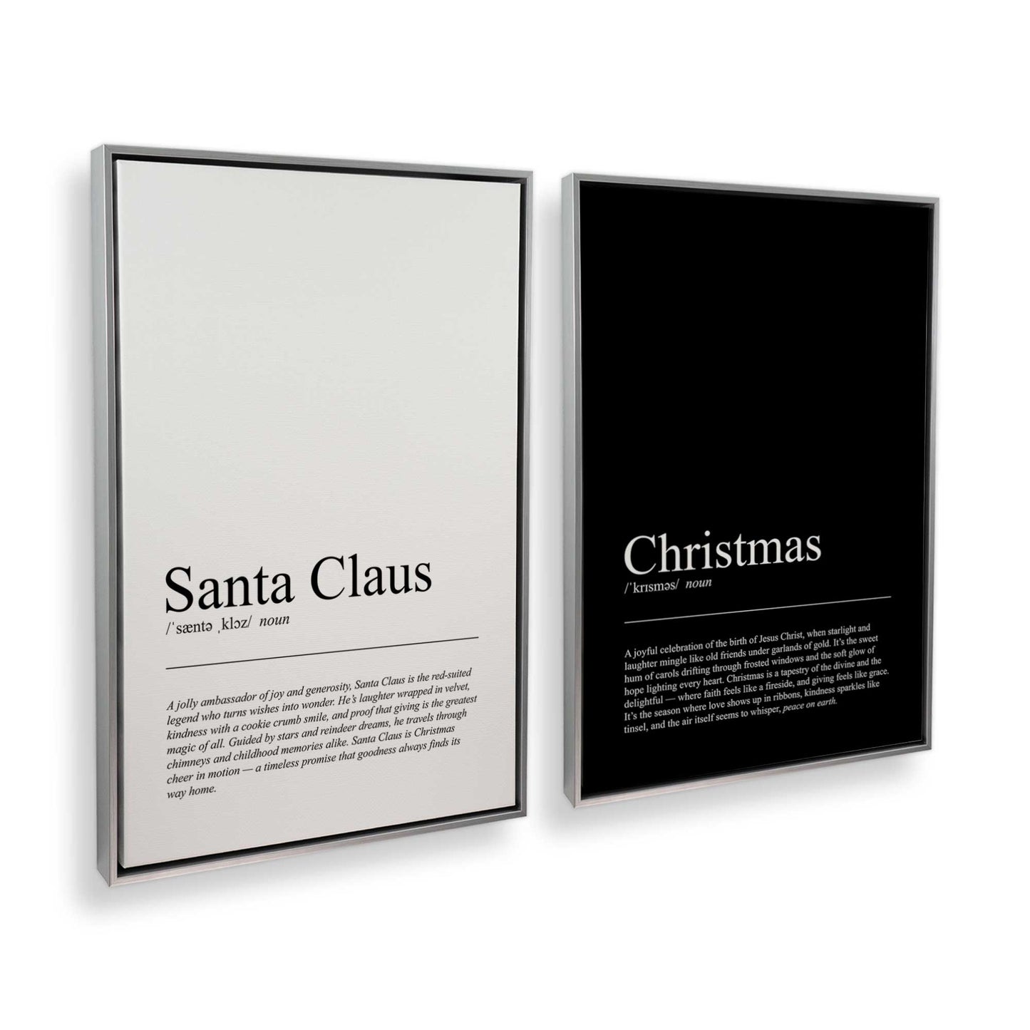 [Color:Polished Chrome], Picture of art in a Polished Chrome frame at an angle