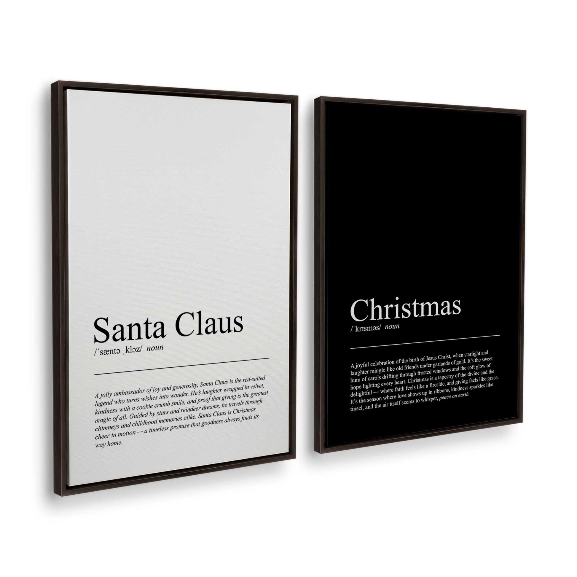 [Color:Espresso], Picture of art in a Espresso frame at an angle