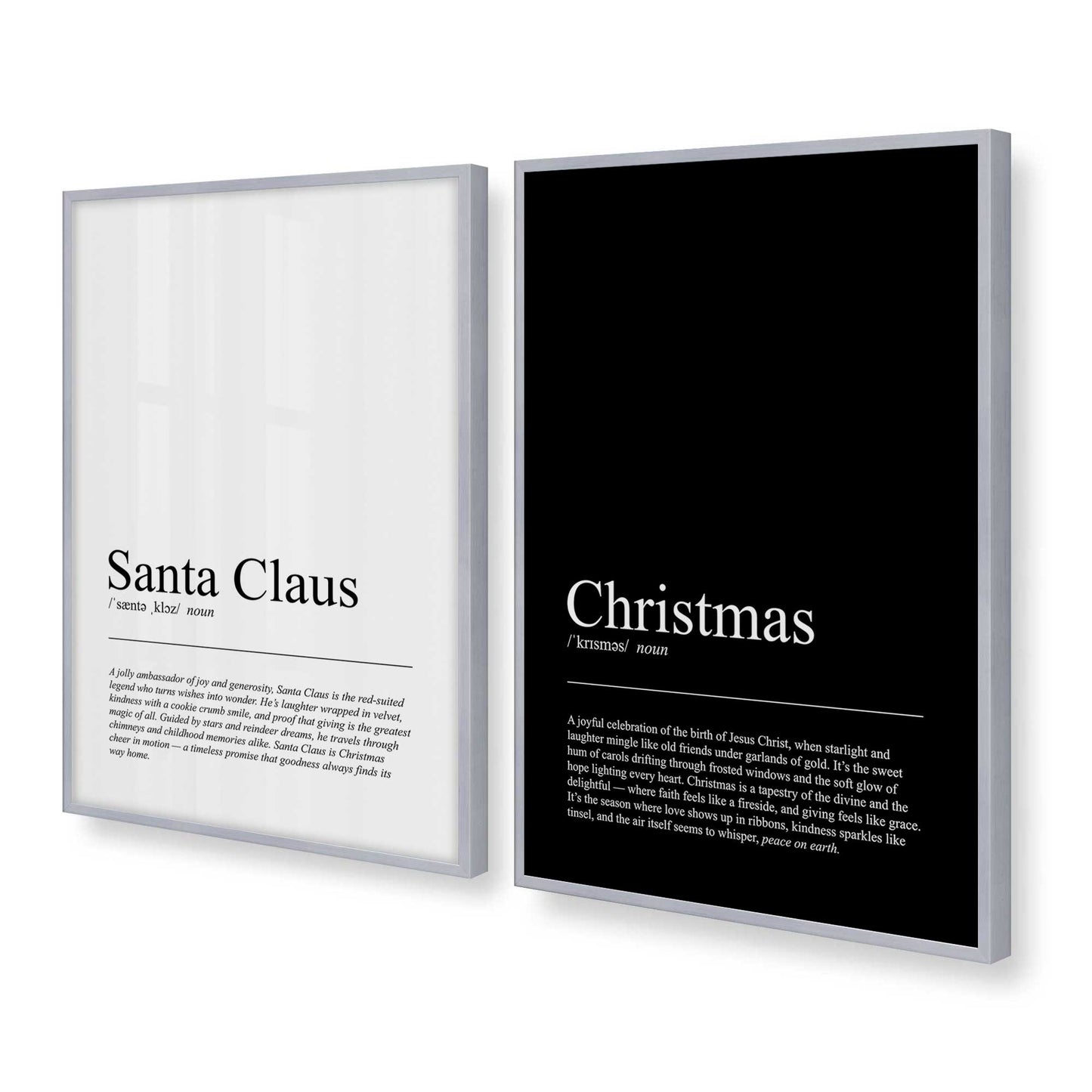 [Color:Polished Chrome], Picture of art in a Polished Chrome frame at an angle