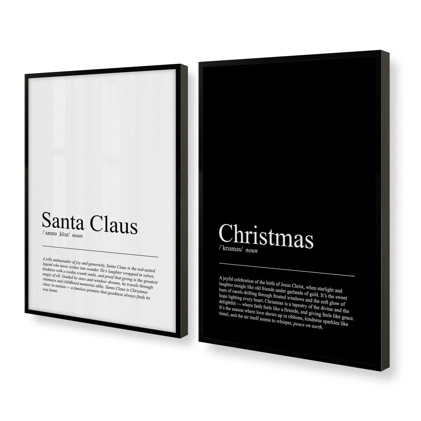 [Color:Satin Black], Picture of art in a Satin Black frame at an angle