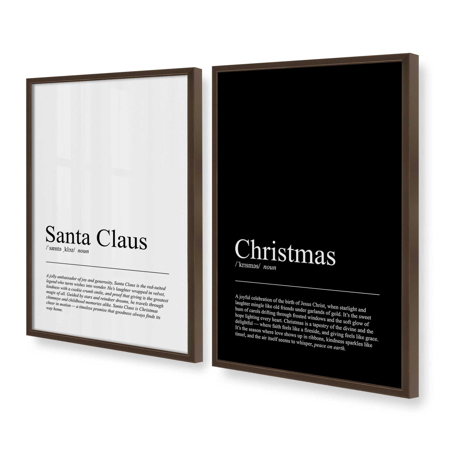 [Color:Belvinder Brown], Picture of art in a Belvinder Brown frame at an angle