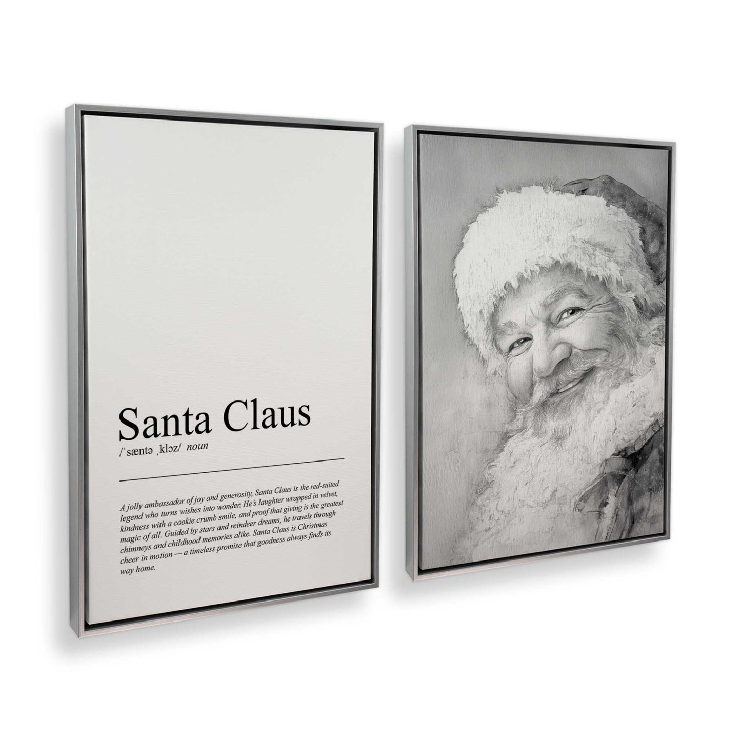 [Color:Polished Chrome], Picture of art in a Polished Chrome frame at an angle