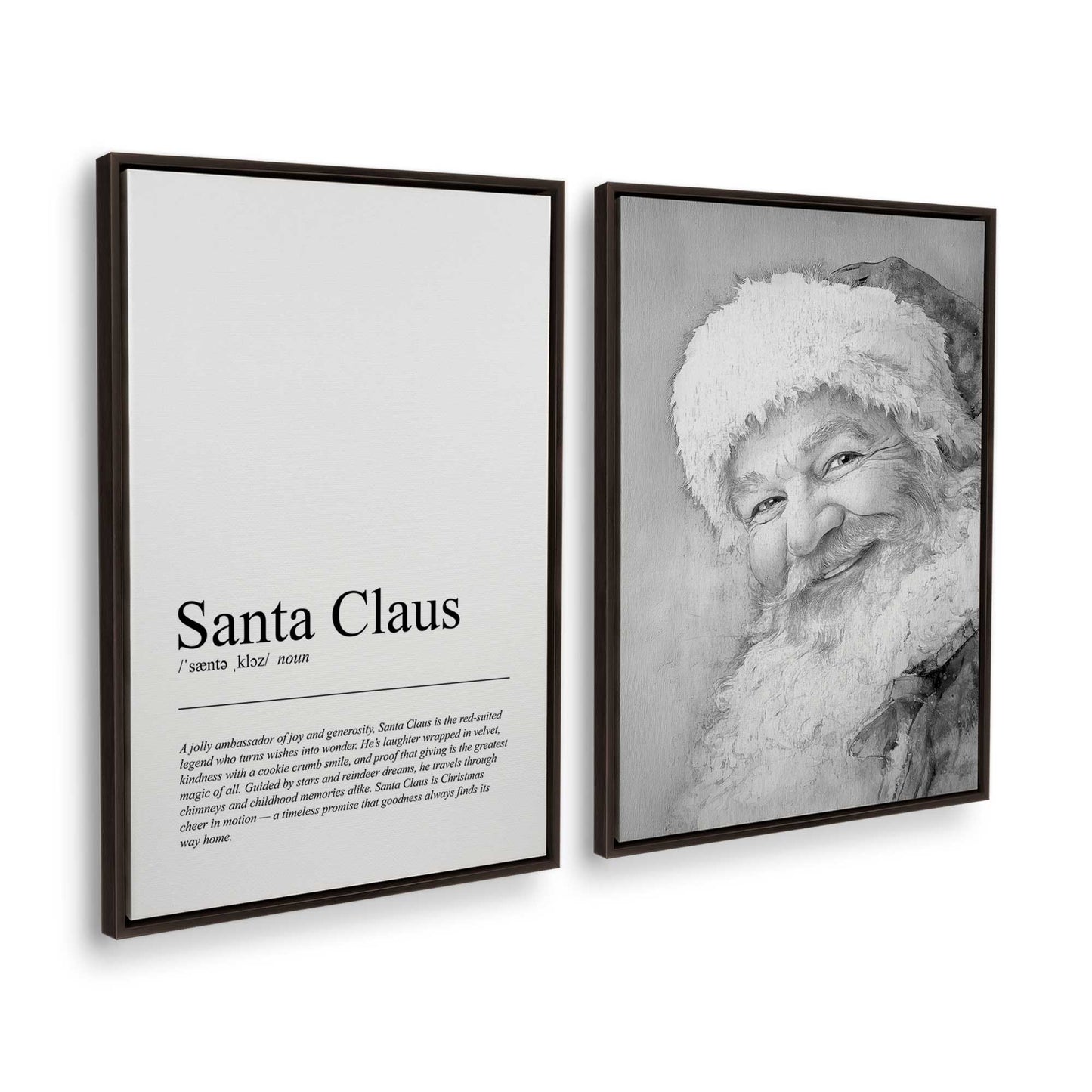 [Color:Espresso], Picture of art in a Espresso frame at an angle