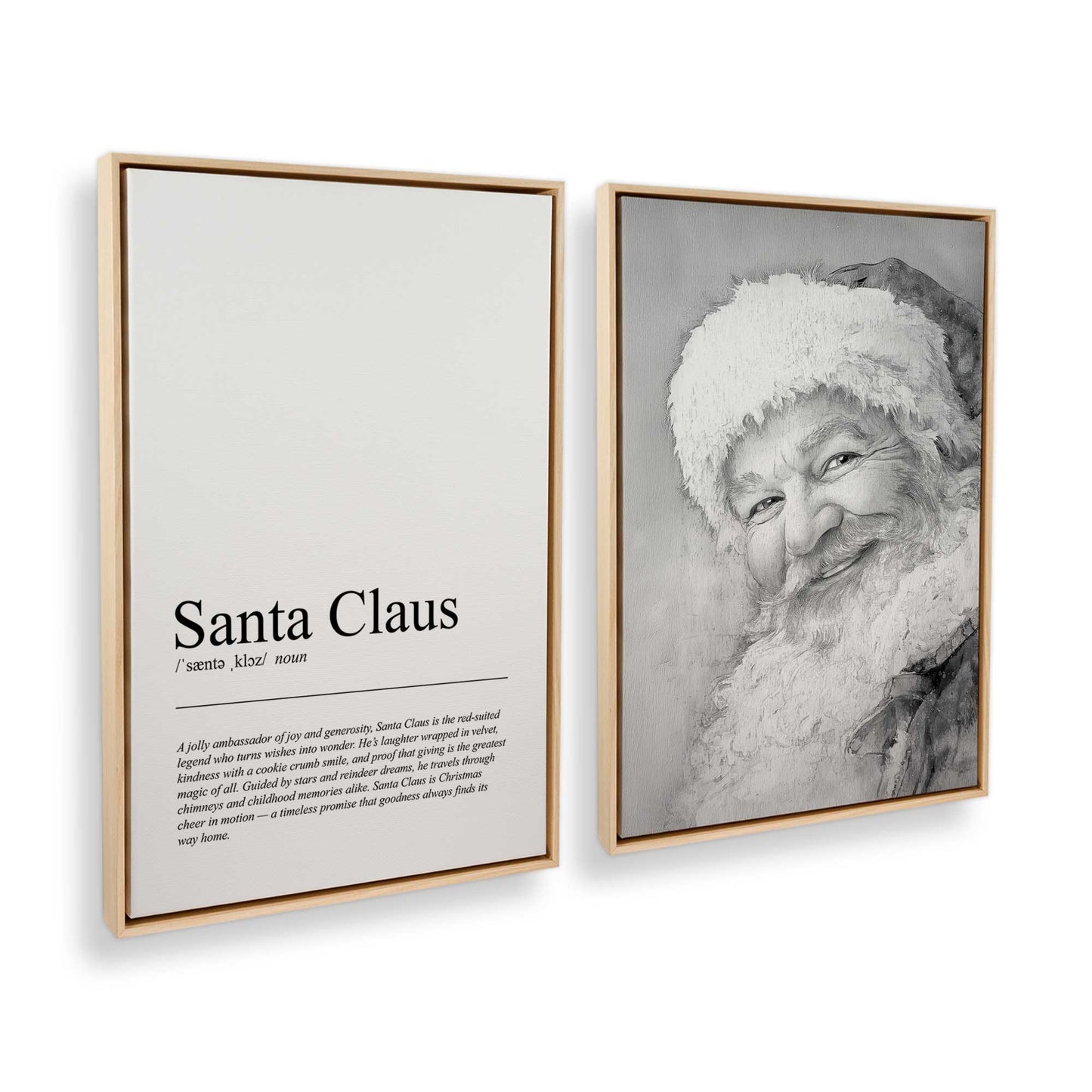 [Color:American Maple], Picture of art in a American Maple frame at an angle