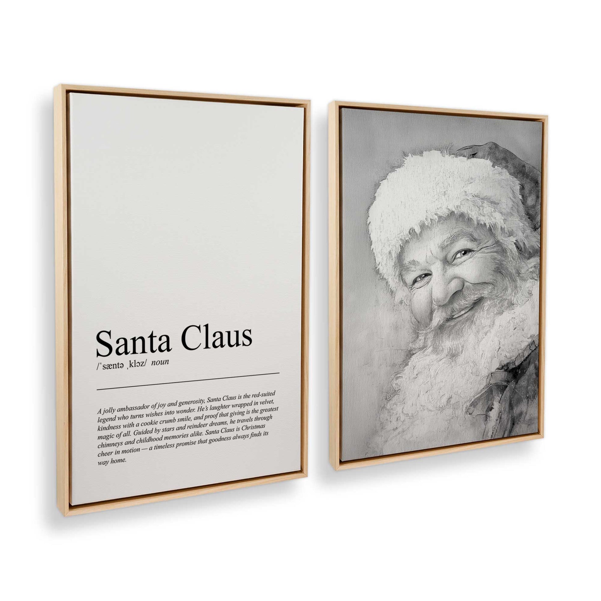 [Color:American Maple], Picture of art in a American Maple frame at an angle